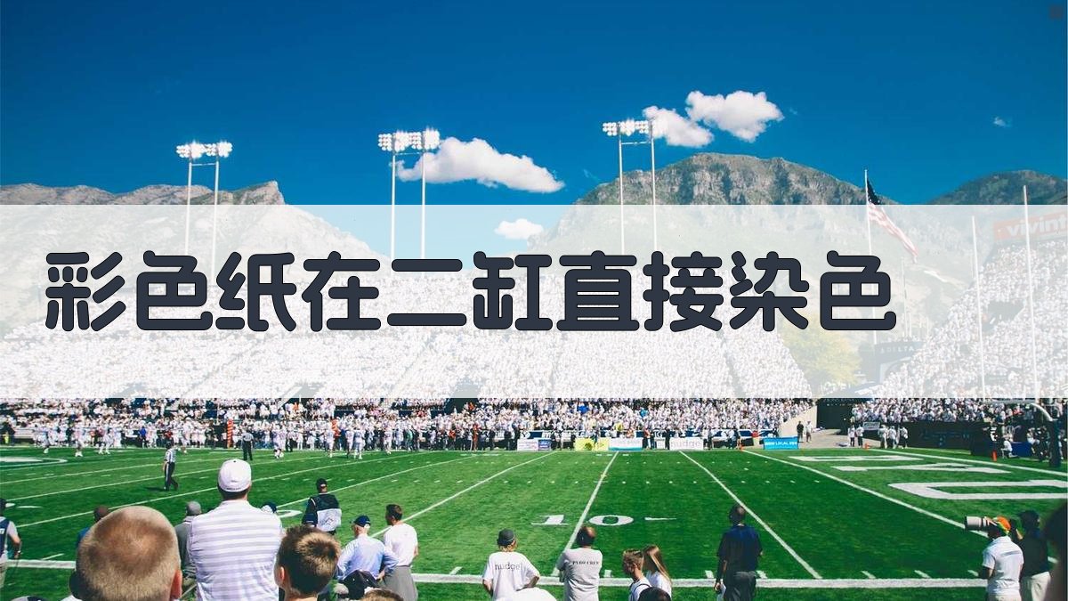 彩色纸在二缸直接染色分析