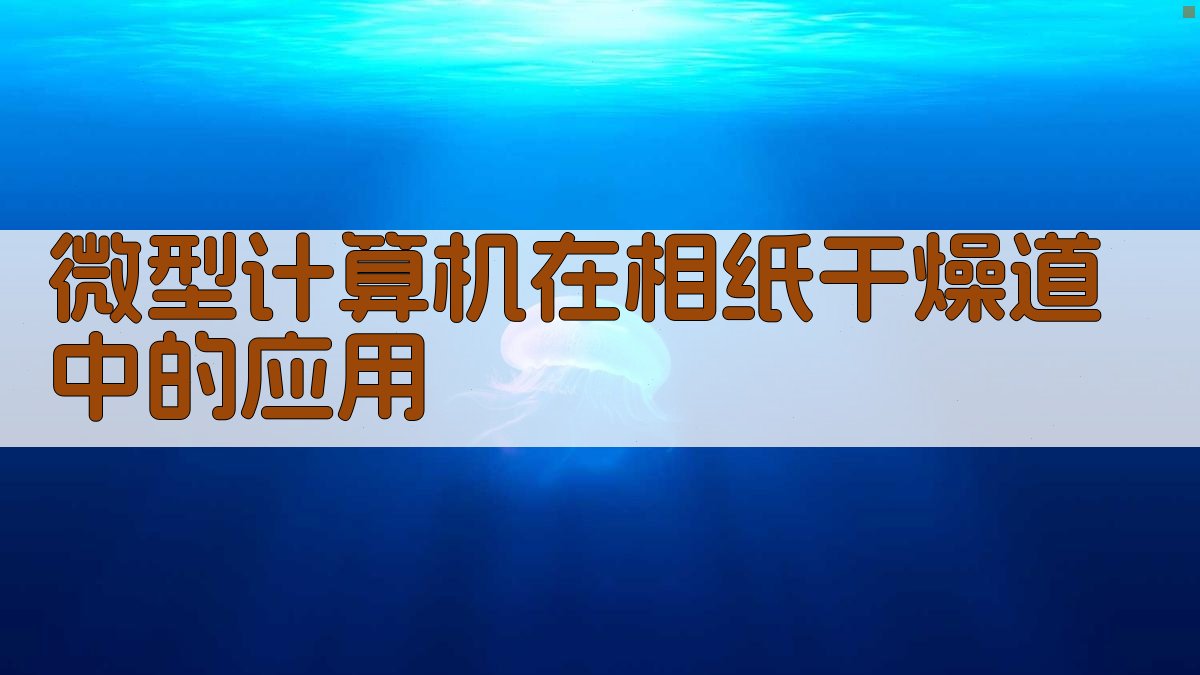 微型计算机在相纸干燥道中的应用