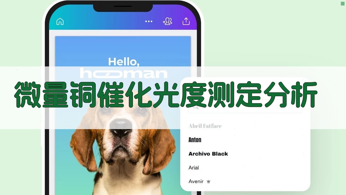 微量铜催化光度测定分析