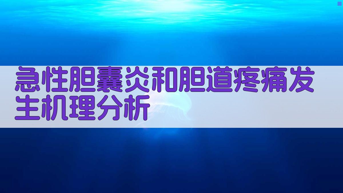 AI急性胆囊炎和胆道疼痛发生机理分析