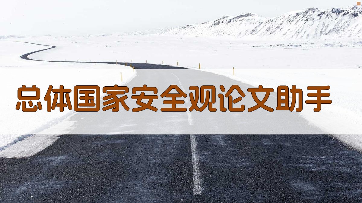 AI总体国家安全观论文助手
