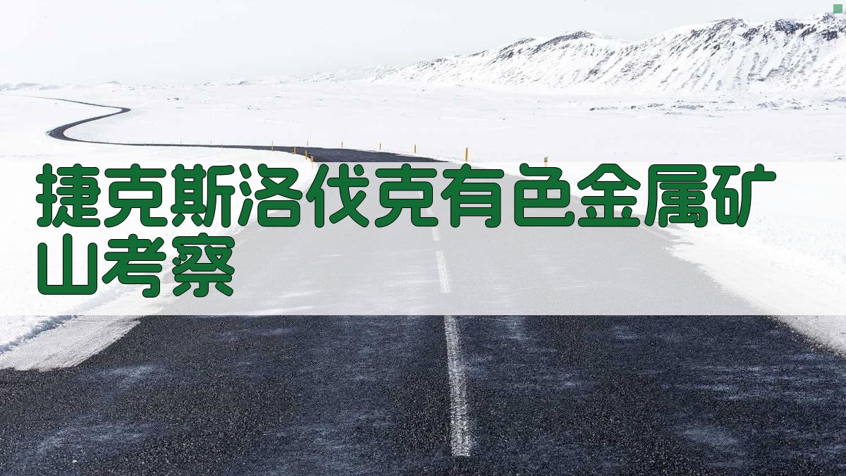 捷克斯洛伐克有色金属矿山考察研究助手