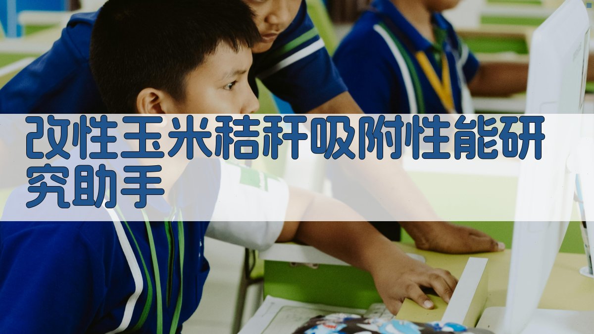 AI改性玉米秸秆吸附研究助手