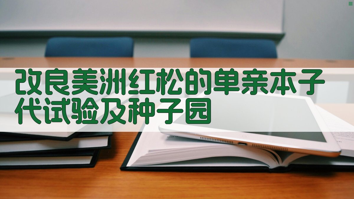 改良美洲红松的单亲本子代试验及种子园
