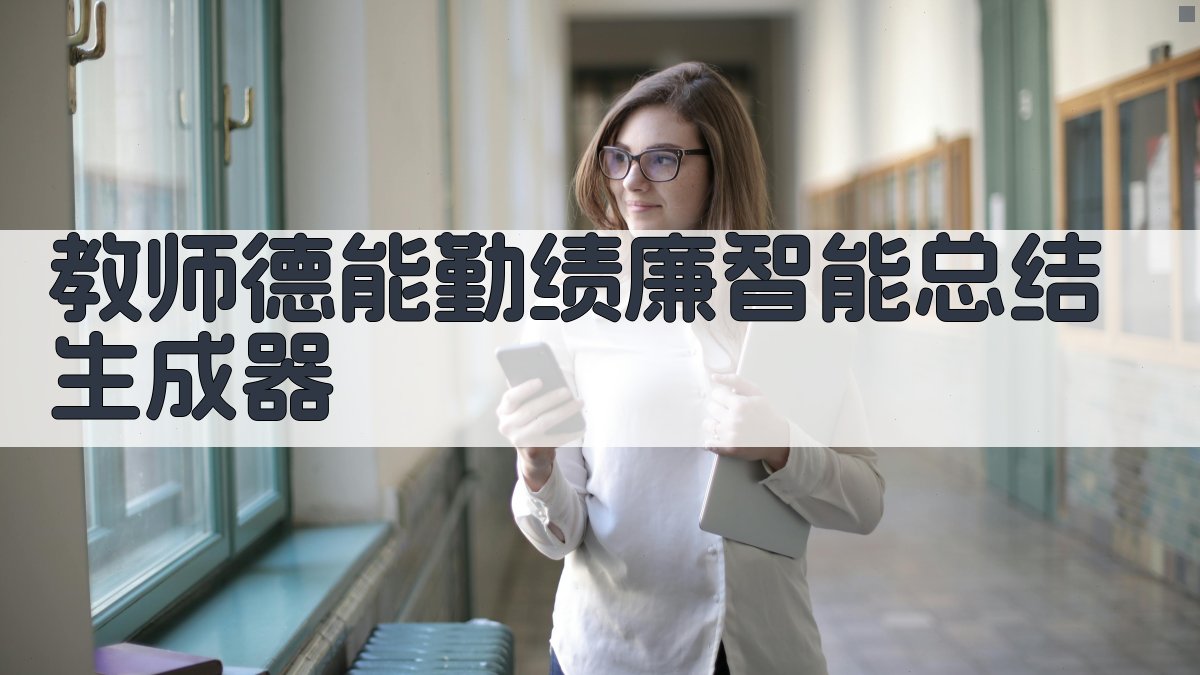 教师德能勤绩廉智能总结生成器