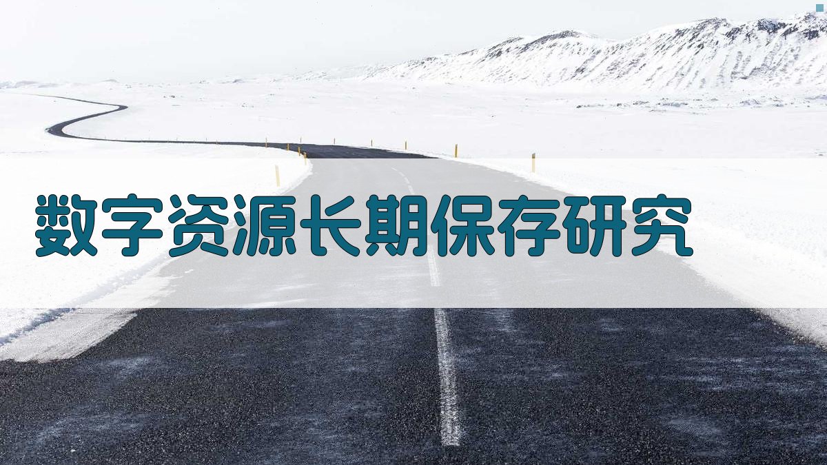 AI数字资源长期保存研究工具