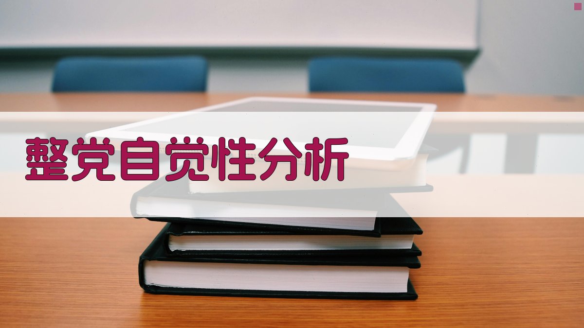 AI整党自觉性分析