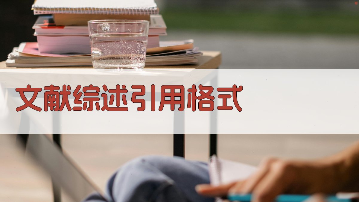 AI文献综述引用格式