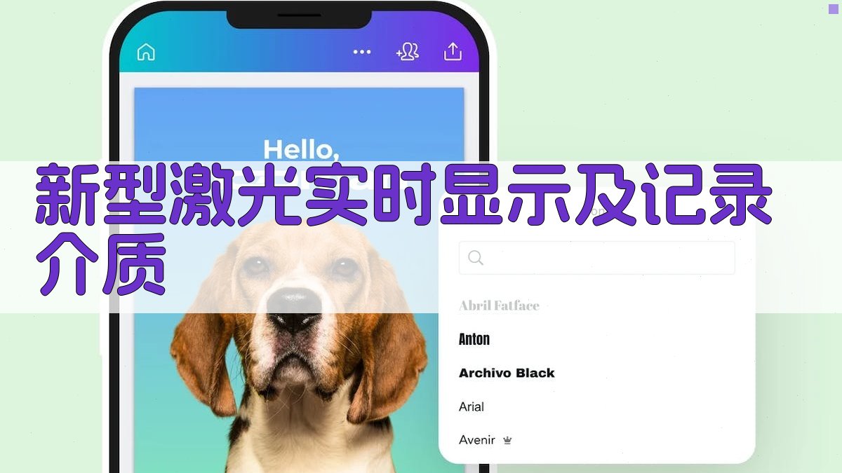 新型激光实时显示及记录介质