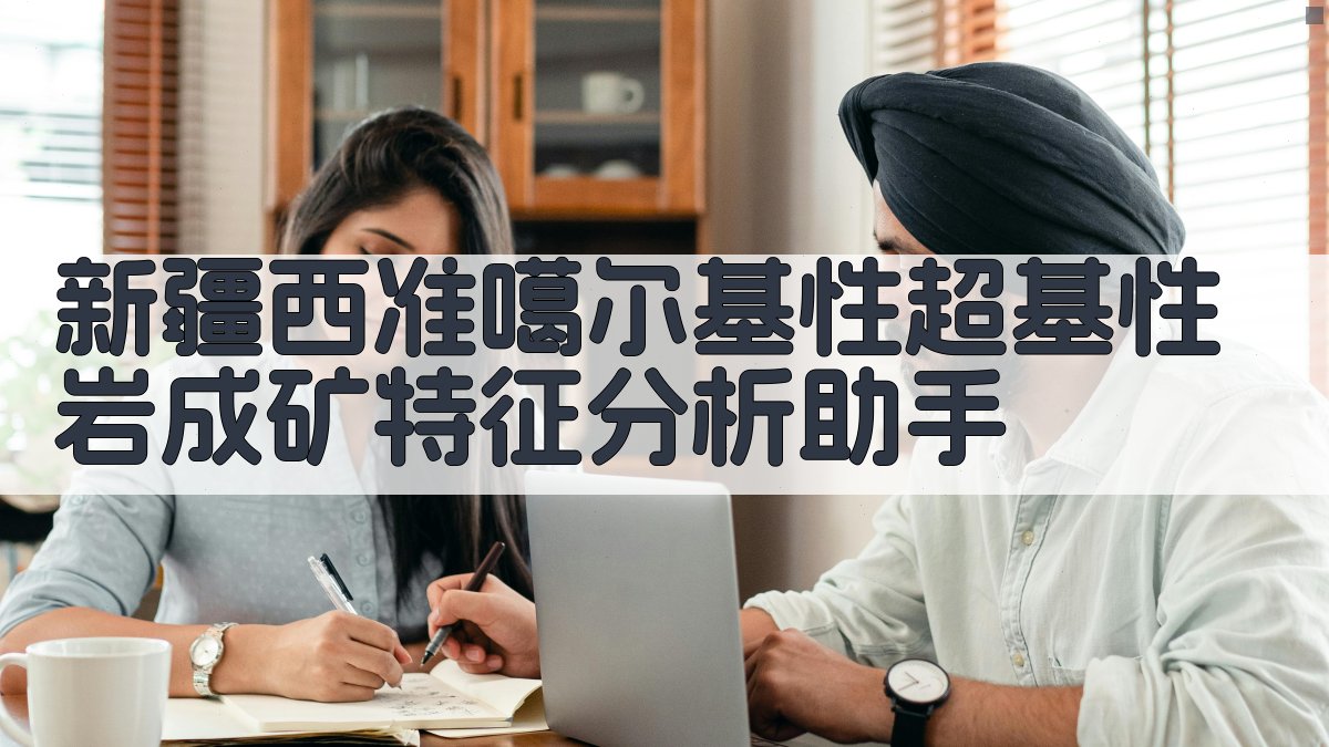 新疆西准噶尔地质成矿分析助手