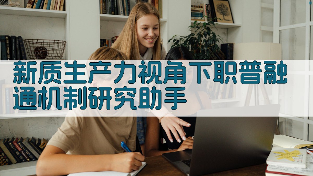新质生产力视角下职普融通机制研究助手