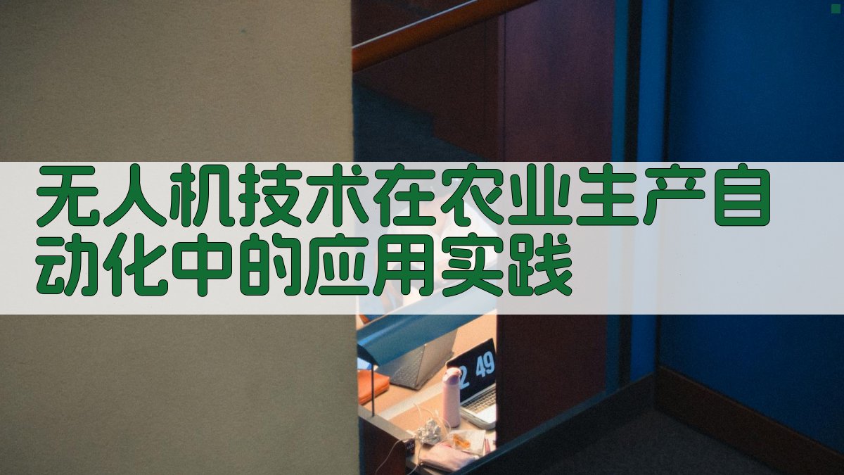 无人机技术在农业生产自动化中的应用实践