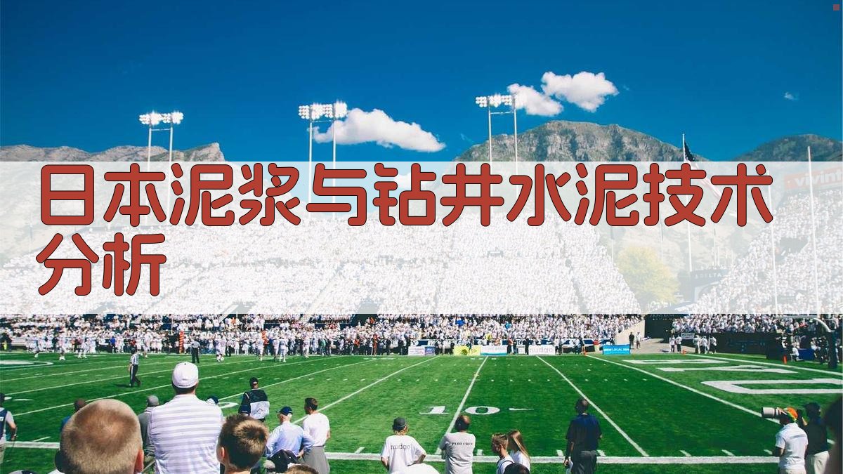 日本泥浆与钻井水泥技术分析