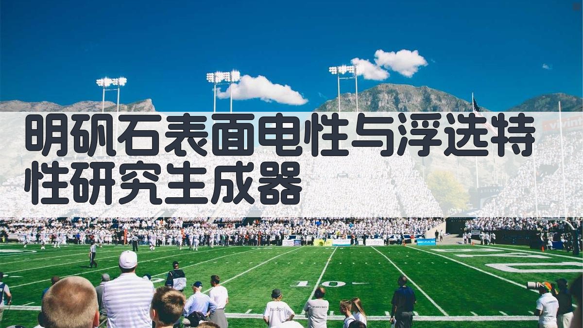 明矾石表面电性与浮选特性研究生成器