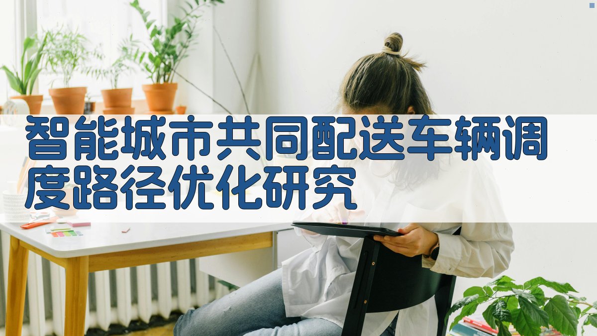 智能城市共同配送车辆调度路径优化研究
