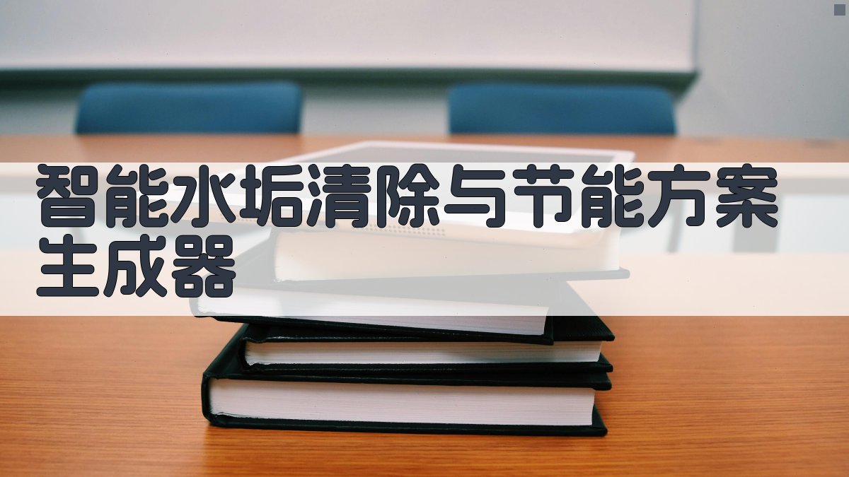 AI智能水垢清除与节能方案生成器