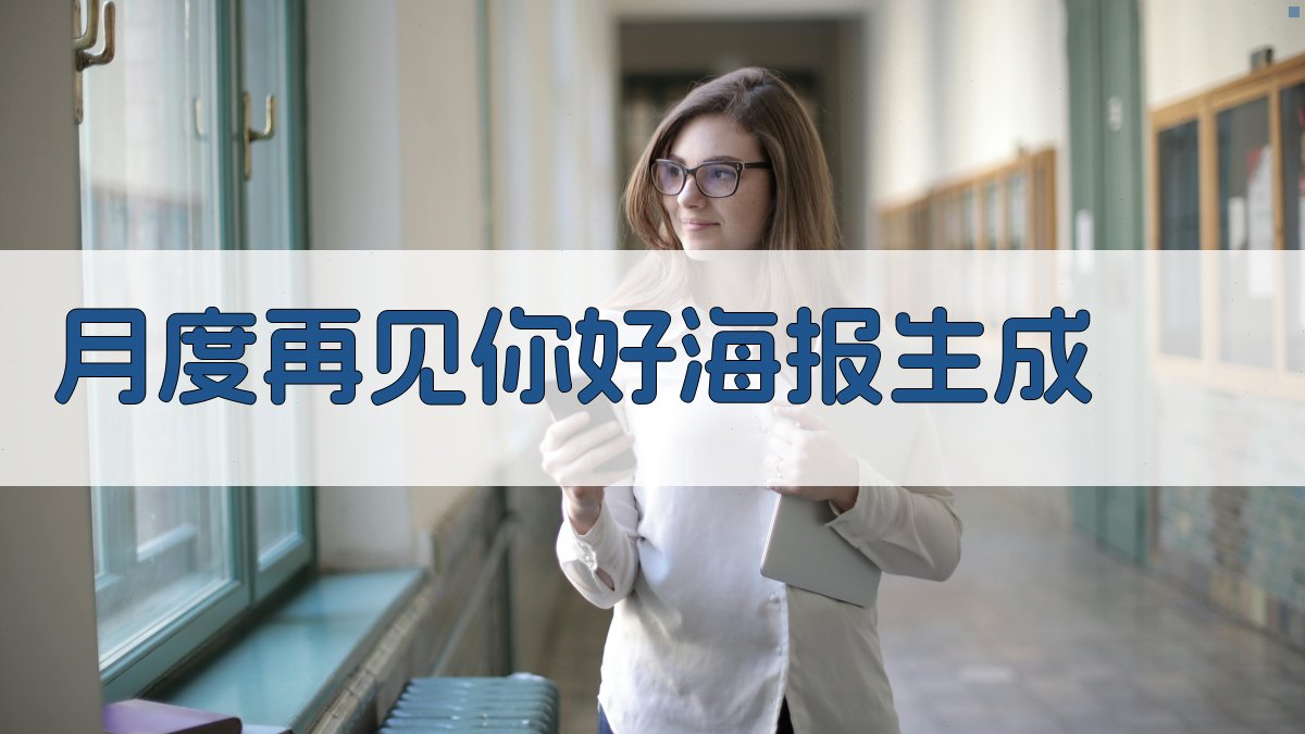 AI月度告别与迎接海报生成