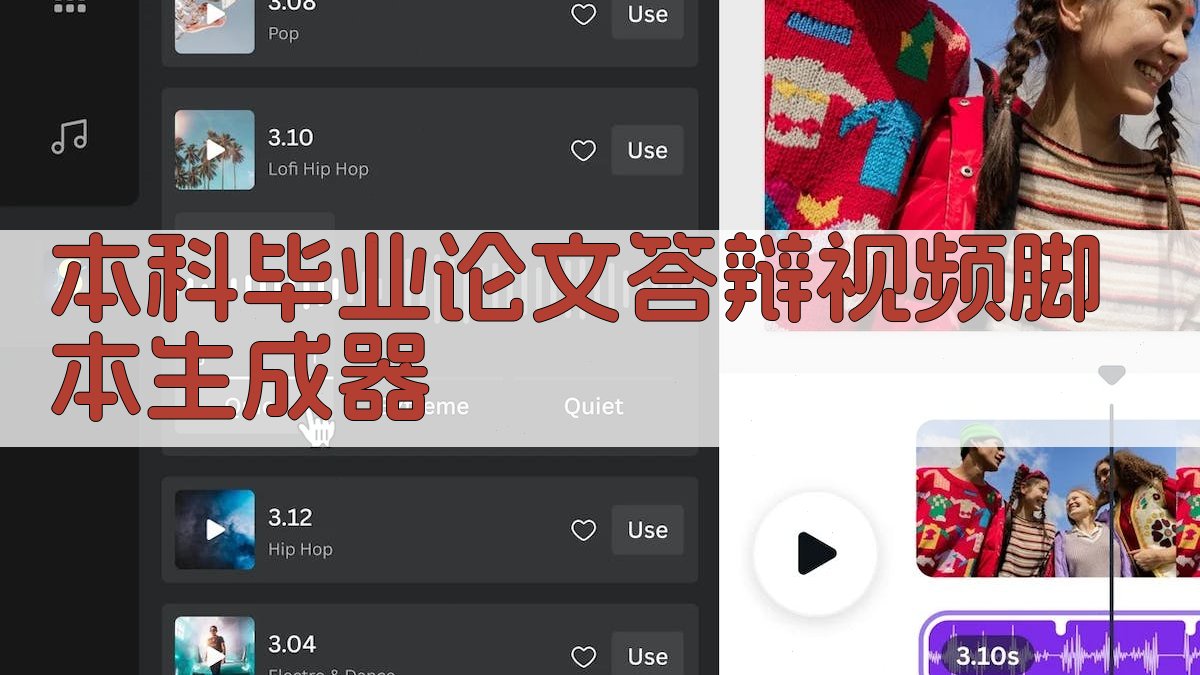 AI本科毕业论文答辩视频脚本生成器