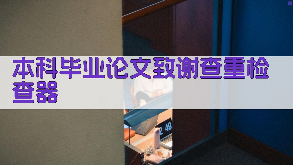 本科毕业论文致谢查重检查器