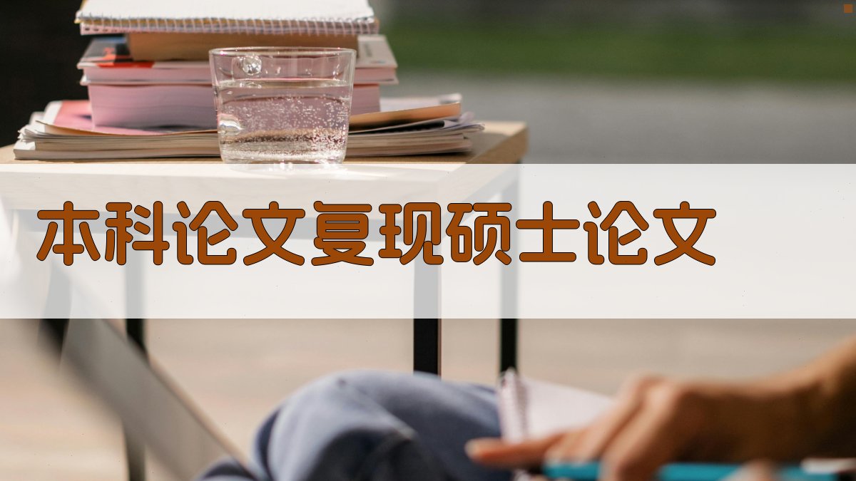 AI本科论文复现硕士论文