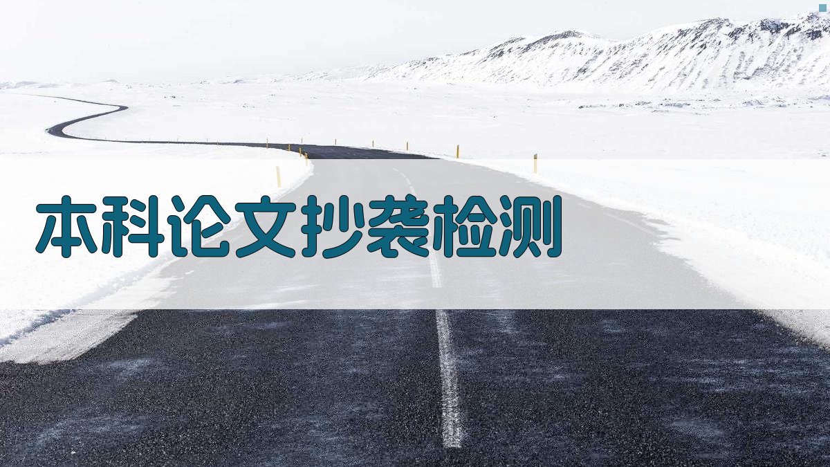 AI本科论文抄袭检测