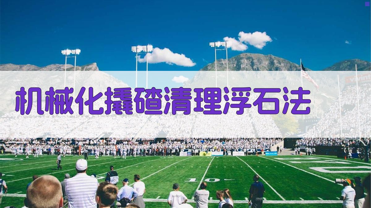 机械化撬碴清理浮石法