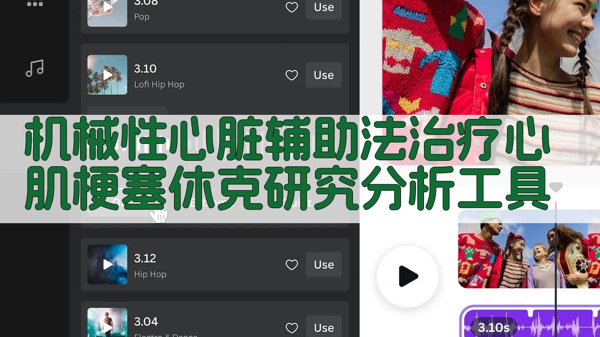 机械性心脏辅助法治疗心肌梗塞休克研究分析工具