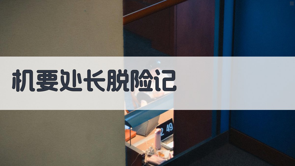 机要处长脱险记AI生成