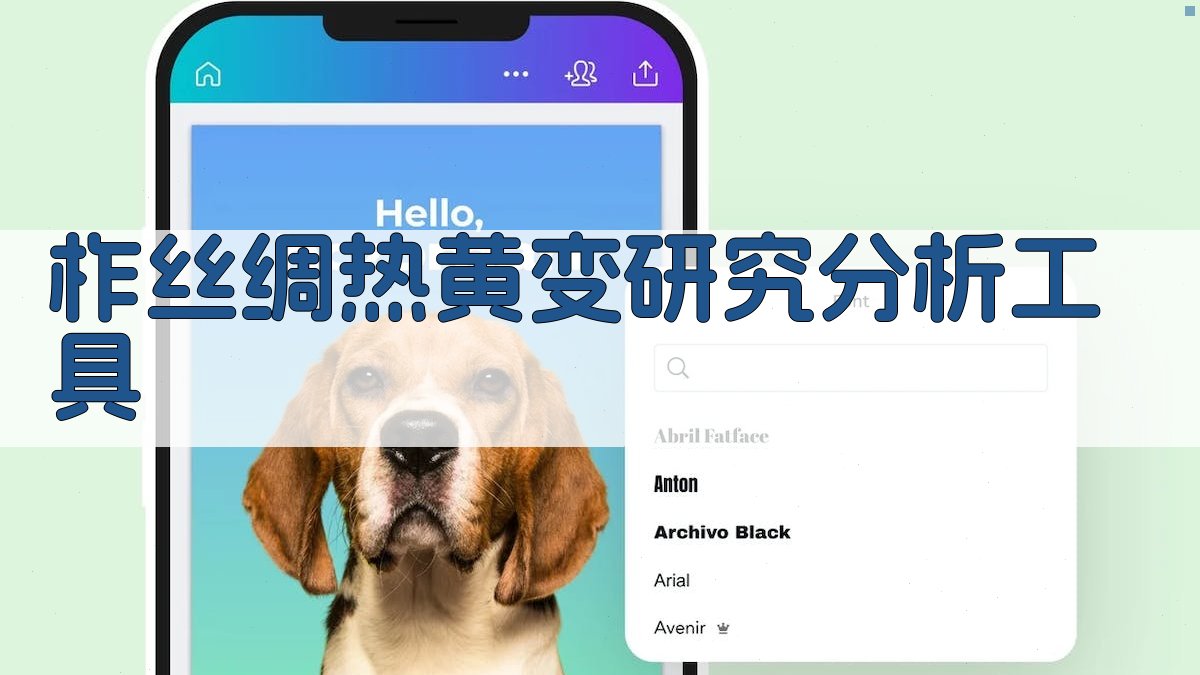 柞丝绸热黄变研究分析工具