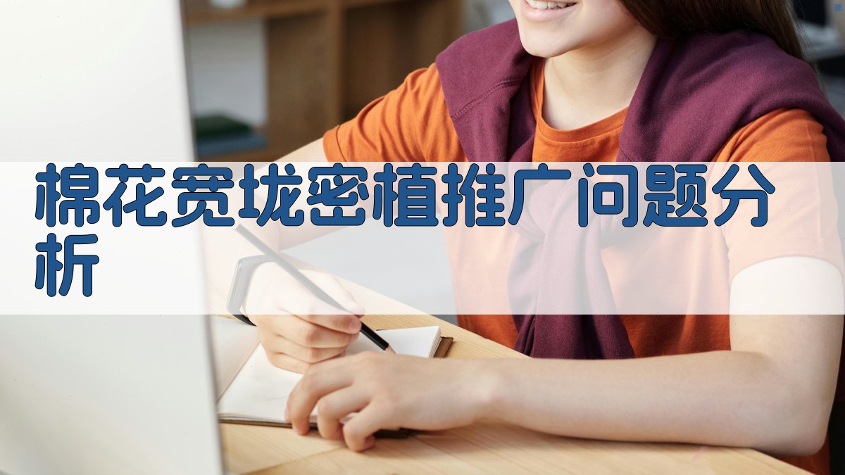 AI棉花宽垅密植推广问题分析