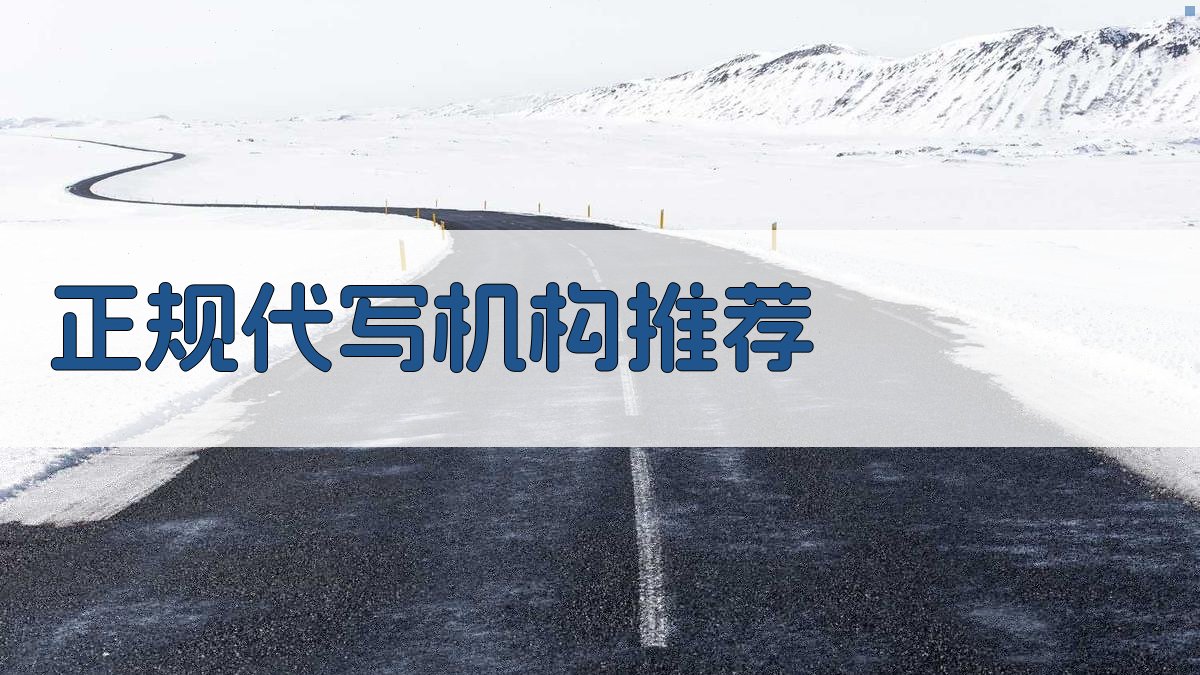 AI正规代写机构推荐