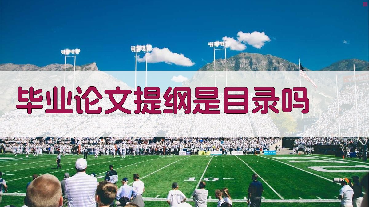 毕业论文提纲 vs 目录对比分析