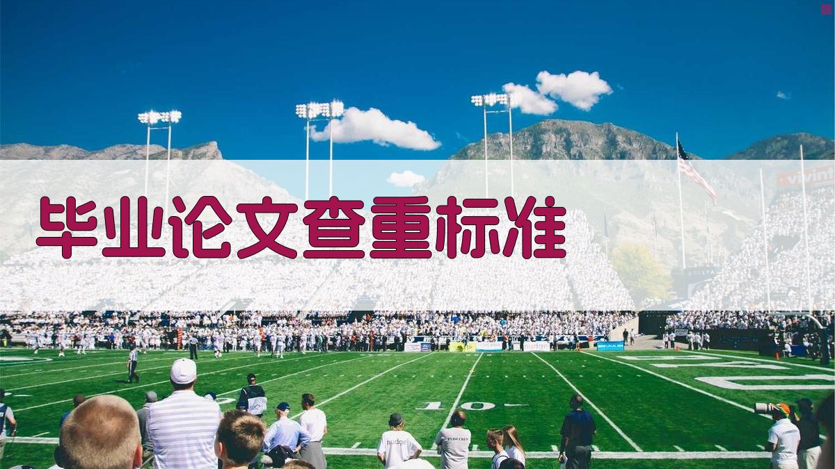 AI智能毕业论文查重标准查询