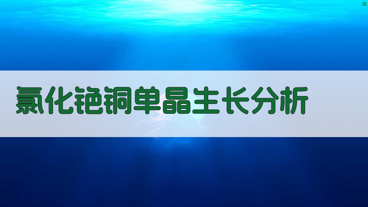 AI氯化铯铜单晶生长分析工具