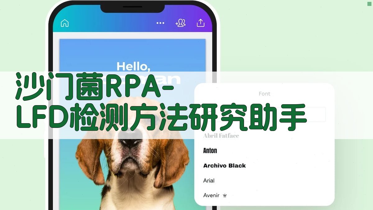 沙门菌RPA-LFD检测方法研究助手