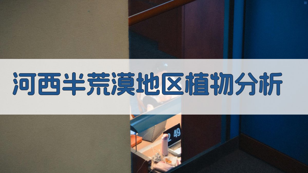 河西半荒漠地区植物分析