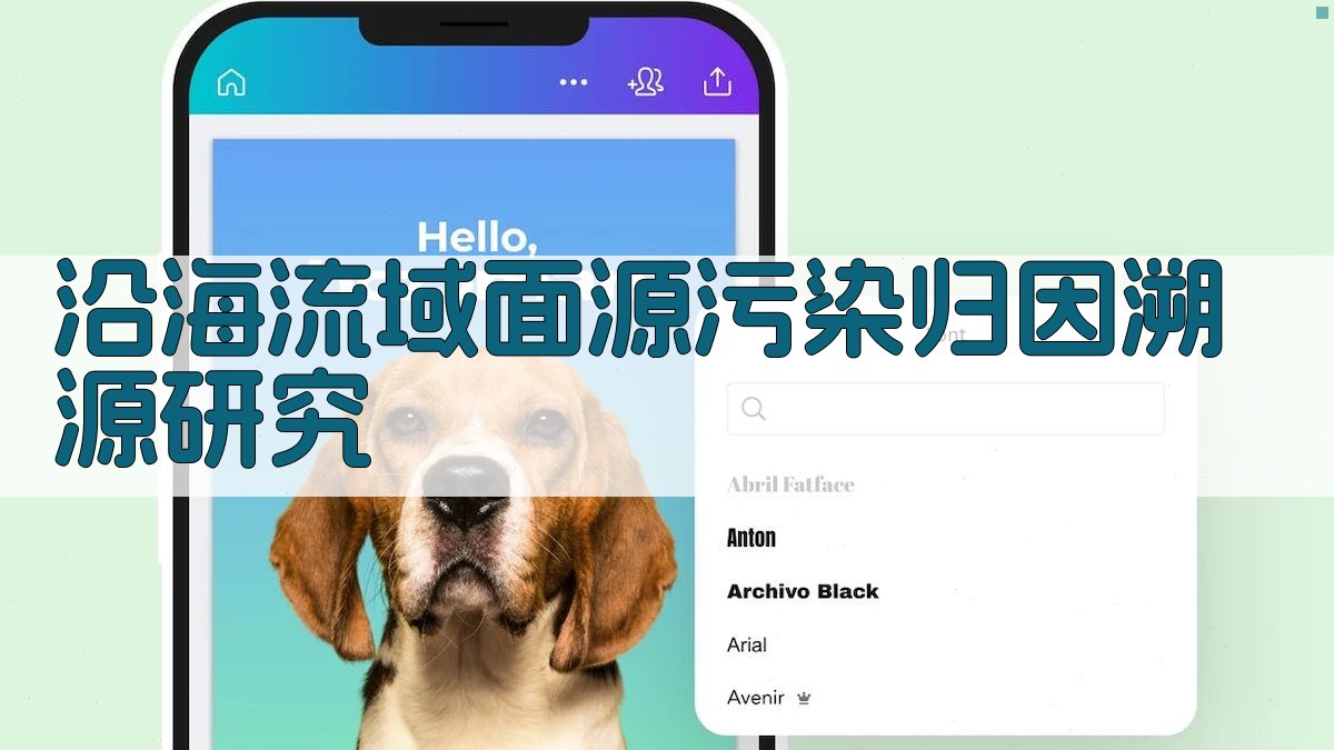 沿海流域面源污染归因溯源研究