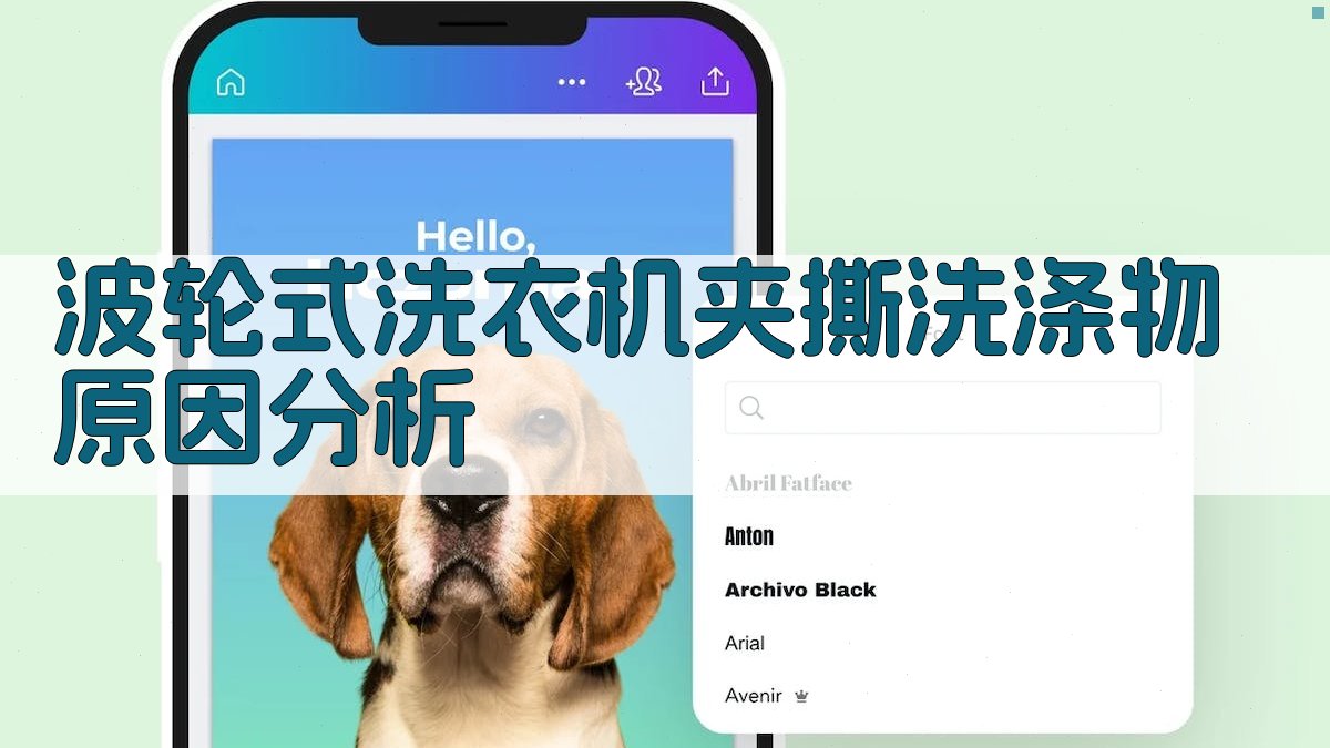 波轮式洗衣机夹撕洗涤物原因分析