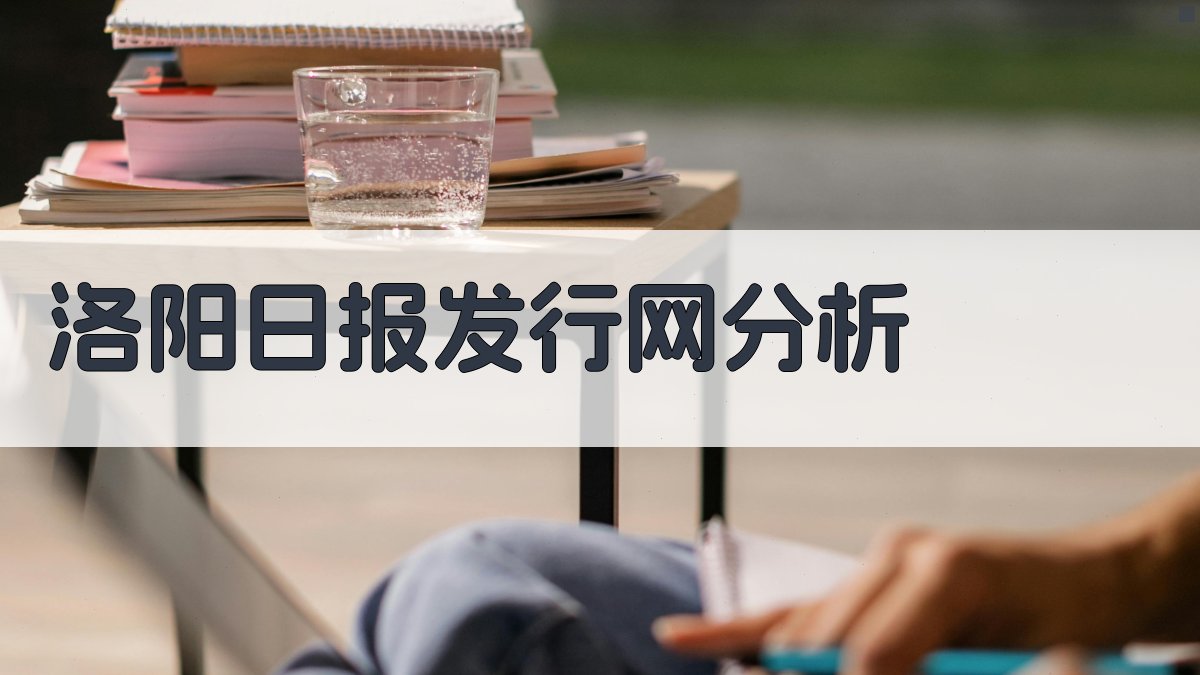 《洛阳日报》自建报刊发行网分析工具