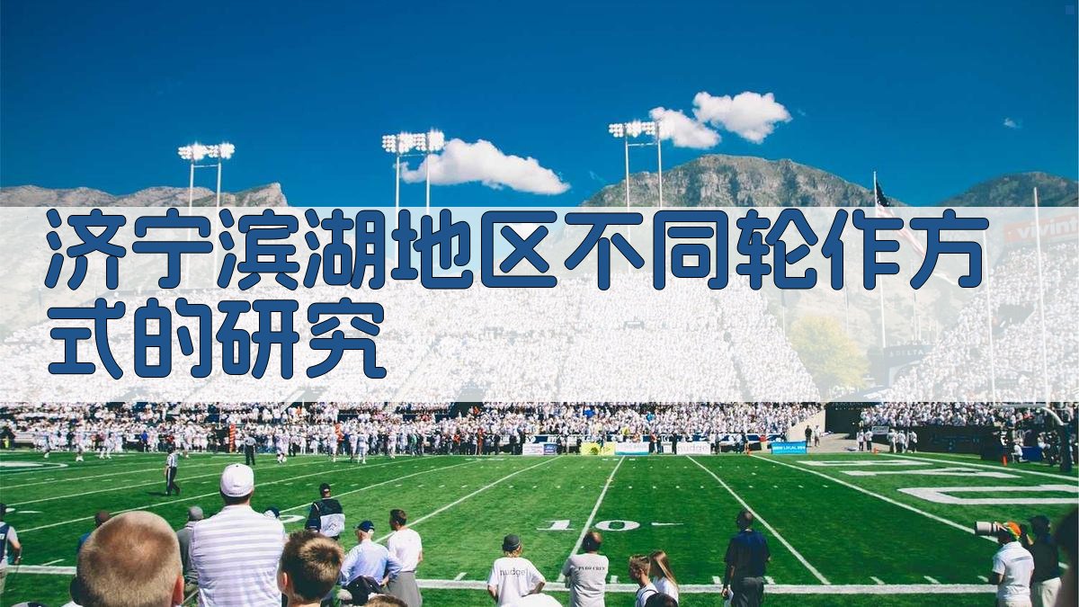 济宁滨湖地区不同轮作方式的研究