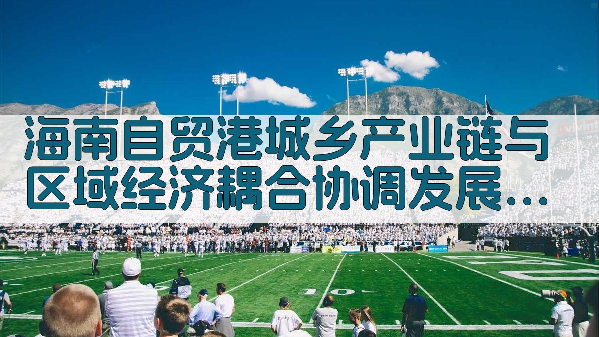 海南自贸港城乡产业链与区域经济耦合协调发展研究