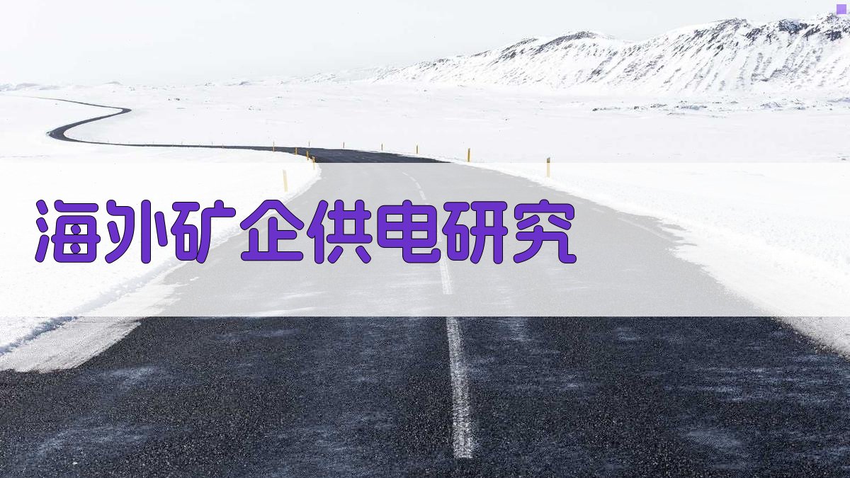 AI一键生成海外矿企供电研究目录