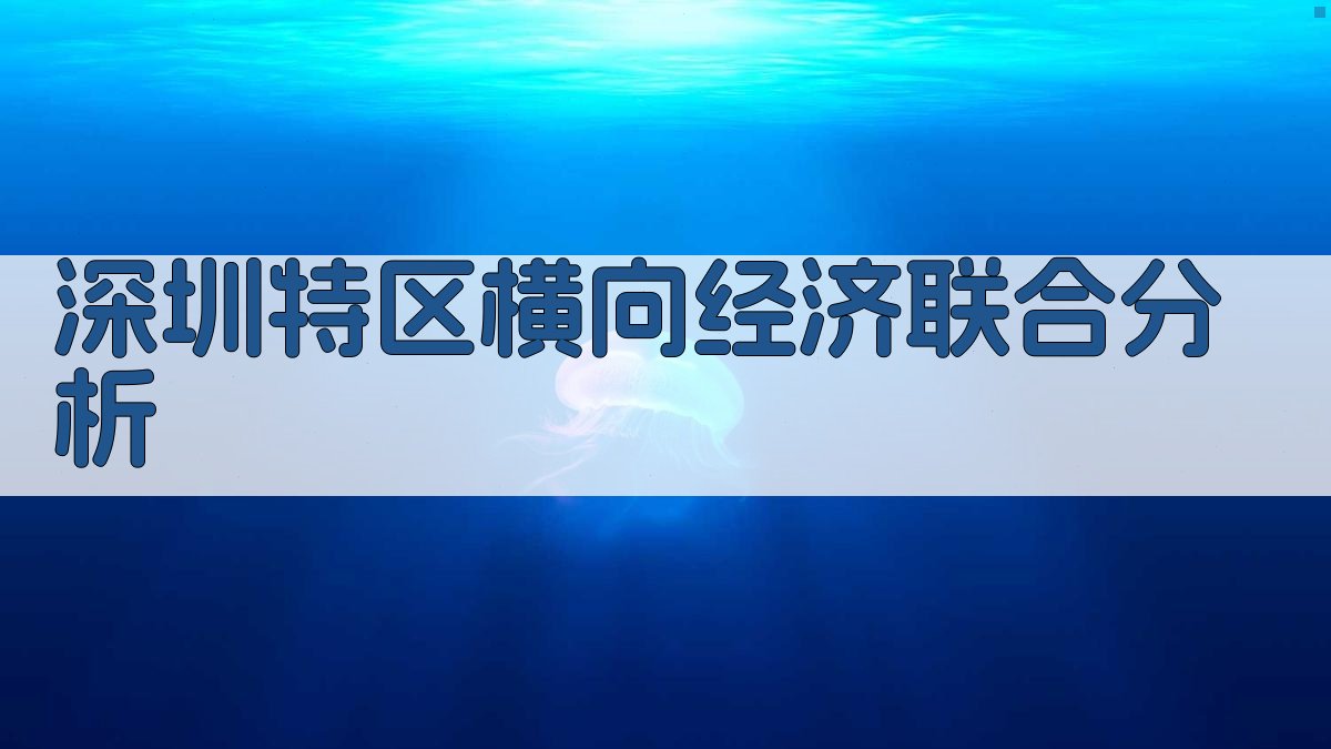 AI深圳特区横向经济联合分析