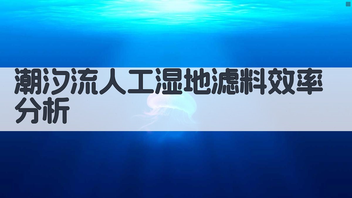 潮汐流人工湿地滤料效率分析