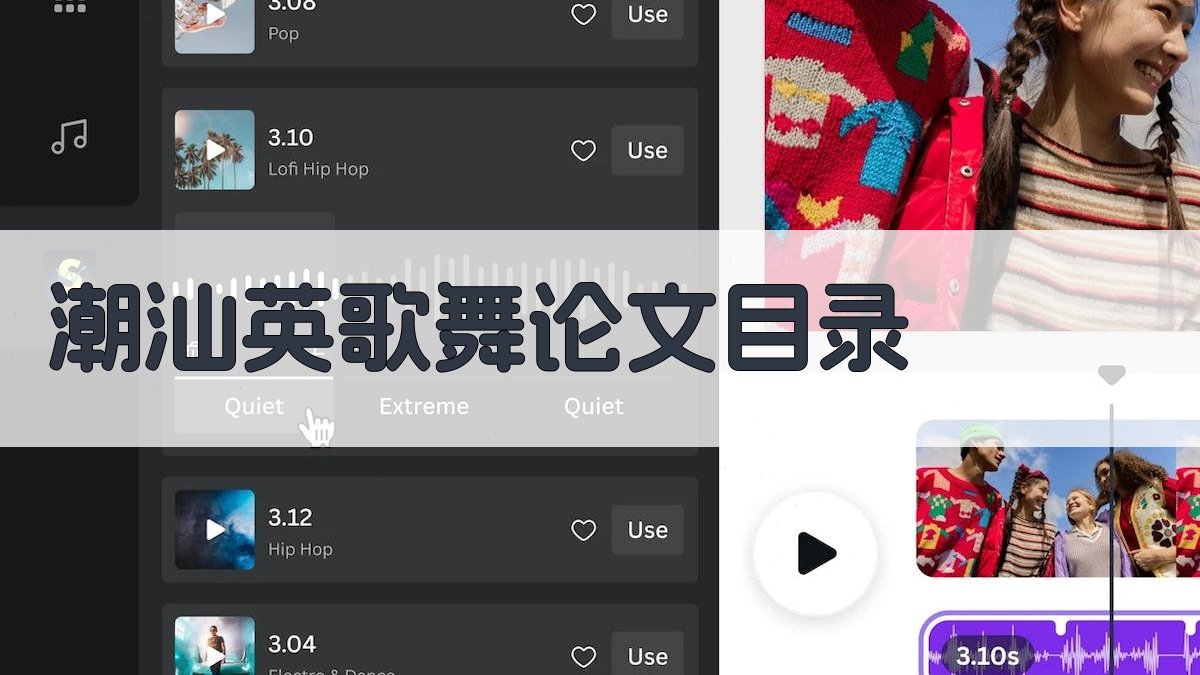 AI潮汕英歌舞论文目录生成器