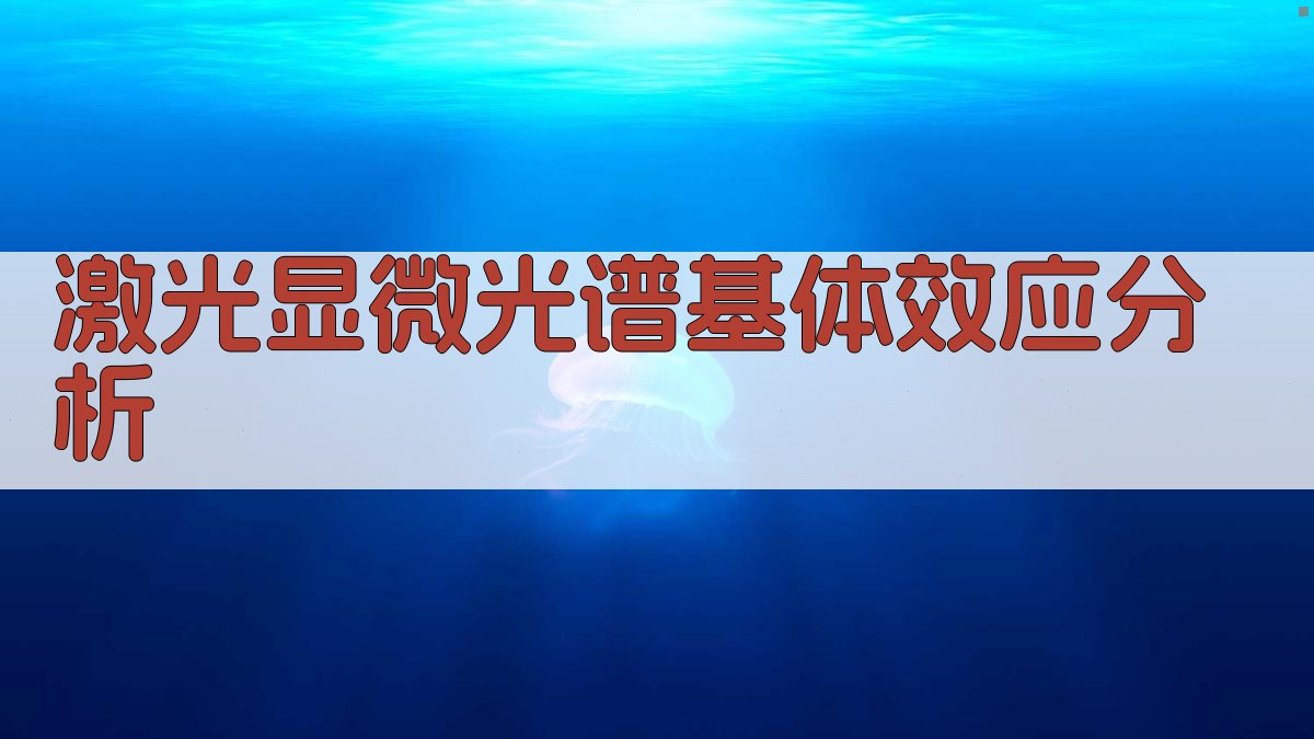 激光显微光谱基体效应分析