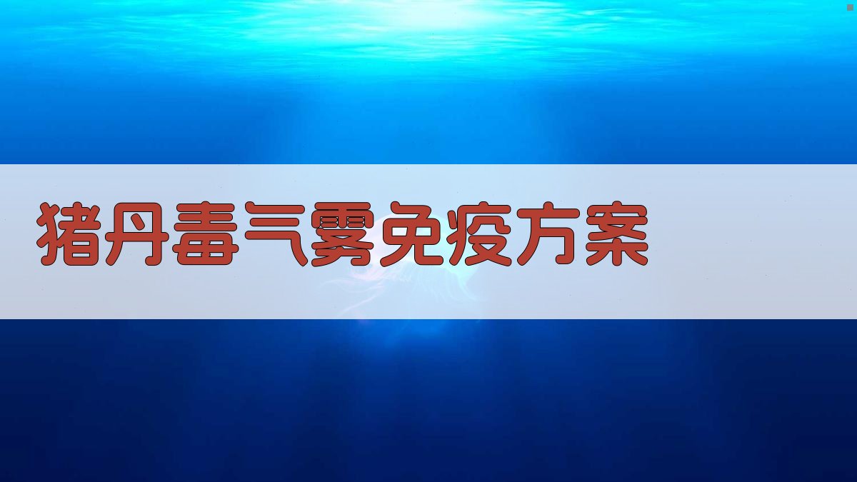 猪丹毒气雾免疫方案