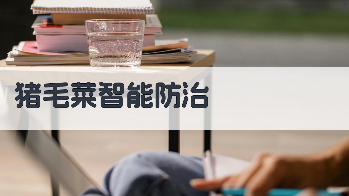 猪毛菜智能防治