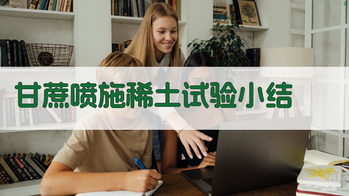 甘蔗喷施稀土试验小结