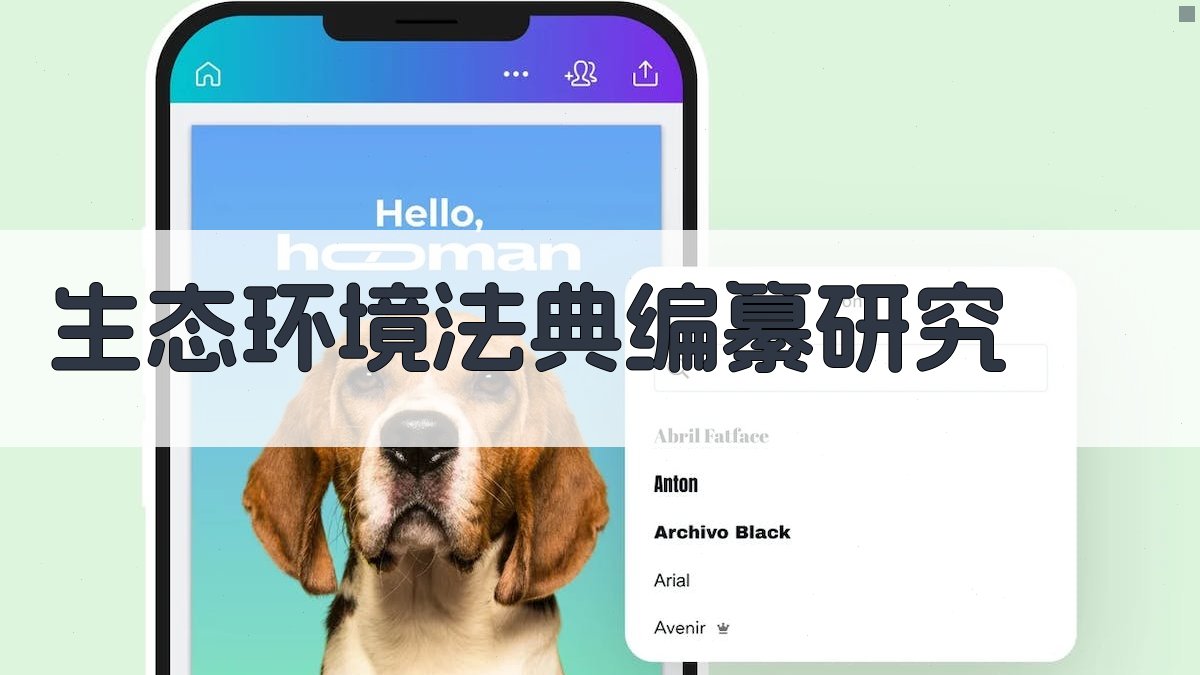 生态环境法典编纂研究